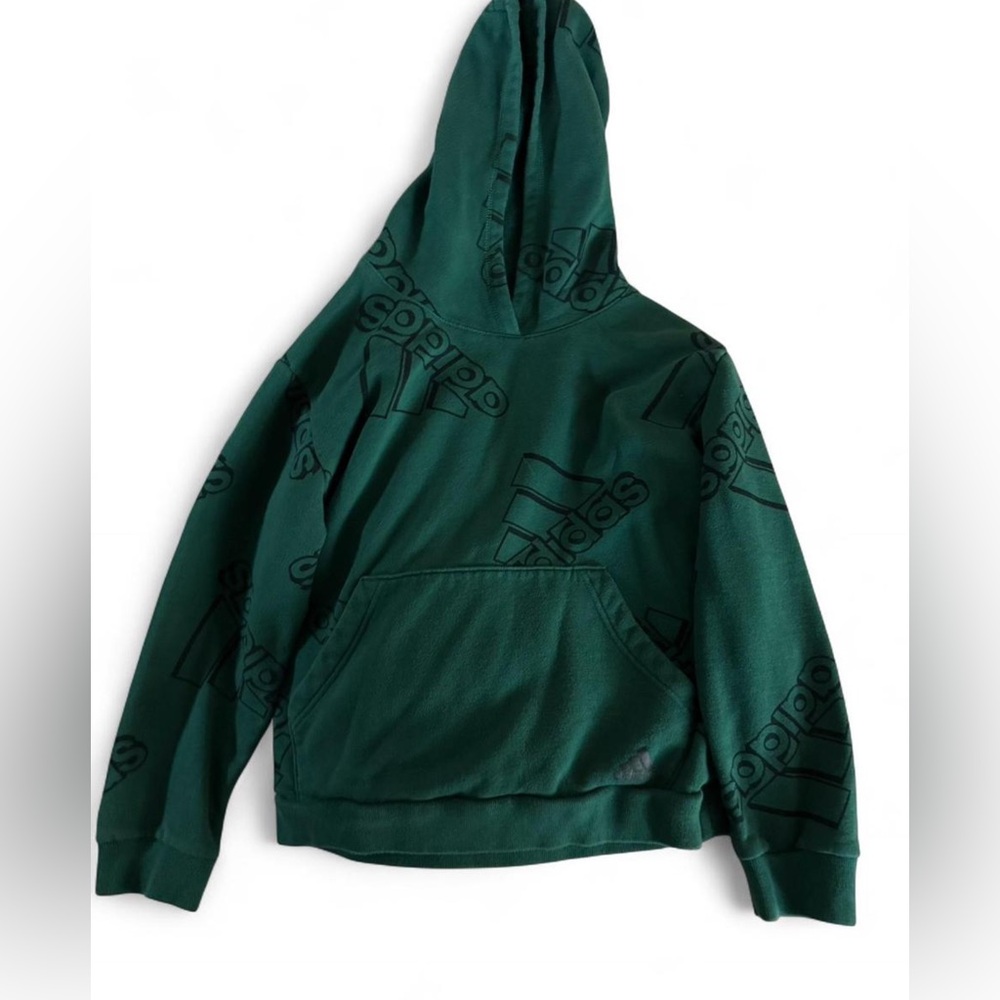 Adidas Dark Green Logo Hoodie